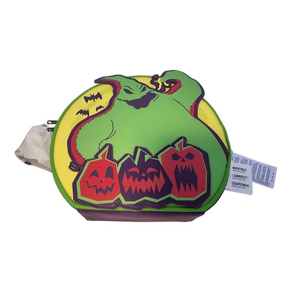 Disney Oogie Boogie Bash 2025 Loungefly Convertible Crossbody Bag Green Purple main image 4